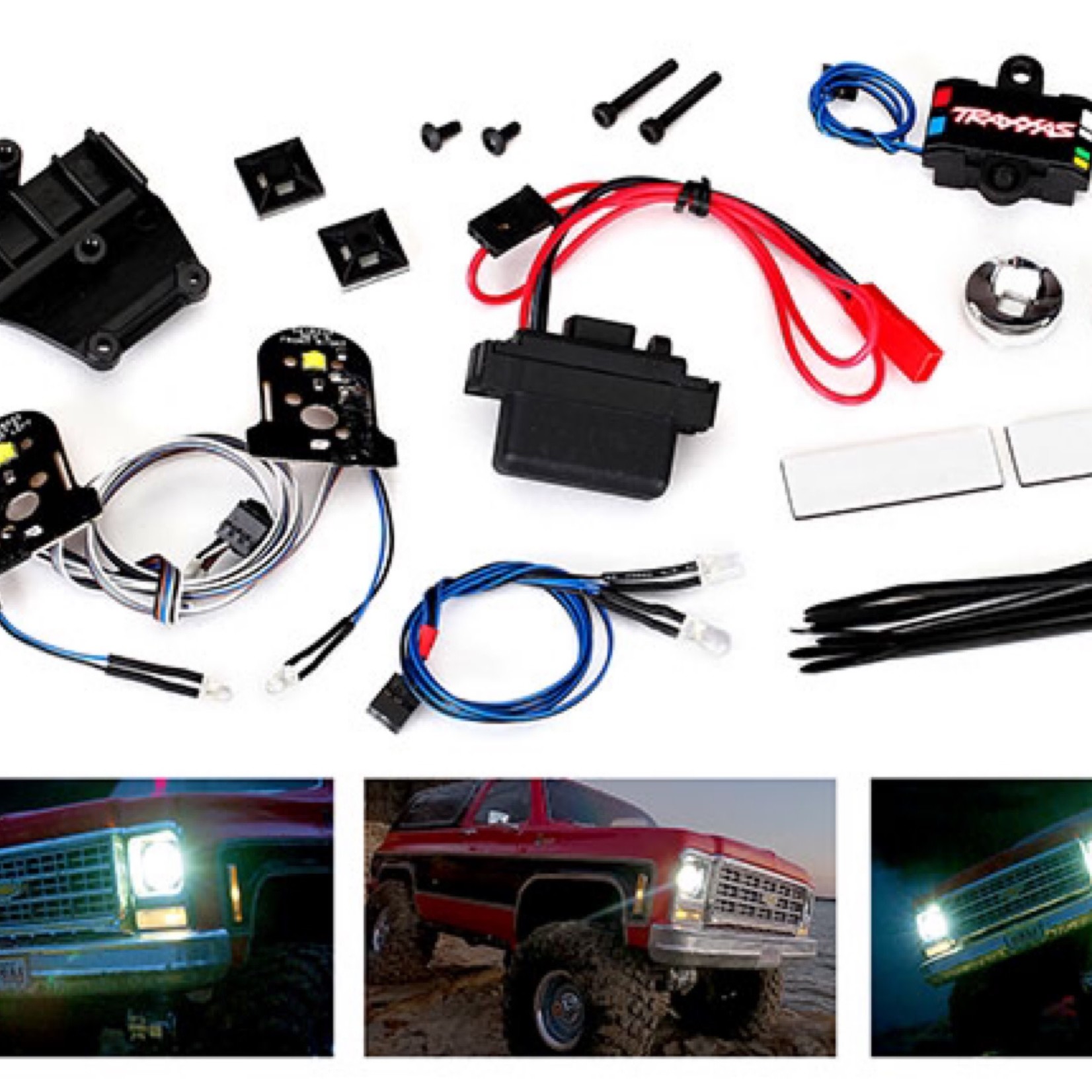 Traxxas #8038 Traxxas TRX-4 1979 Chevrolet Blazer Complete LED Light Set w/Power Supply