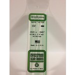 Evergreen Scale Models Evergreen 102 - .010" X .040" OPAQUE WHITE POLYSTYRENE STRIP