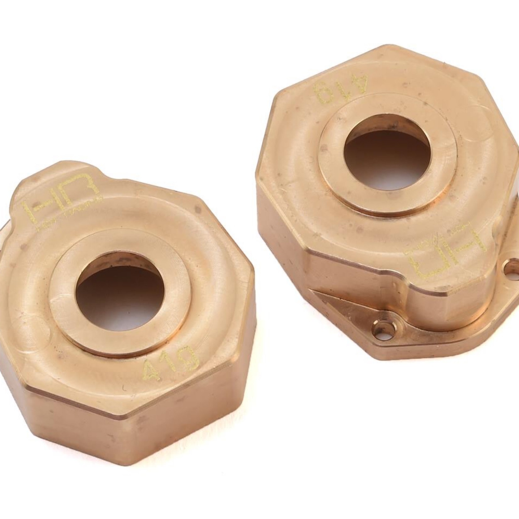 Hot Racing #TRXF21HC Hot Racing Traxxas TRX-4 Brass Heavy Metal Knuckle Portal Cover (2) (41g)