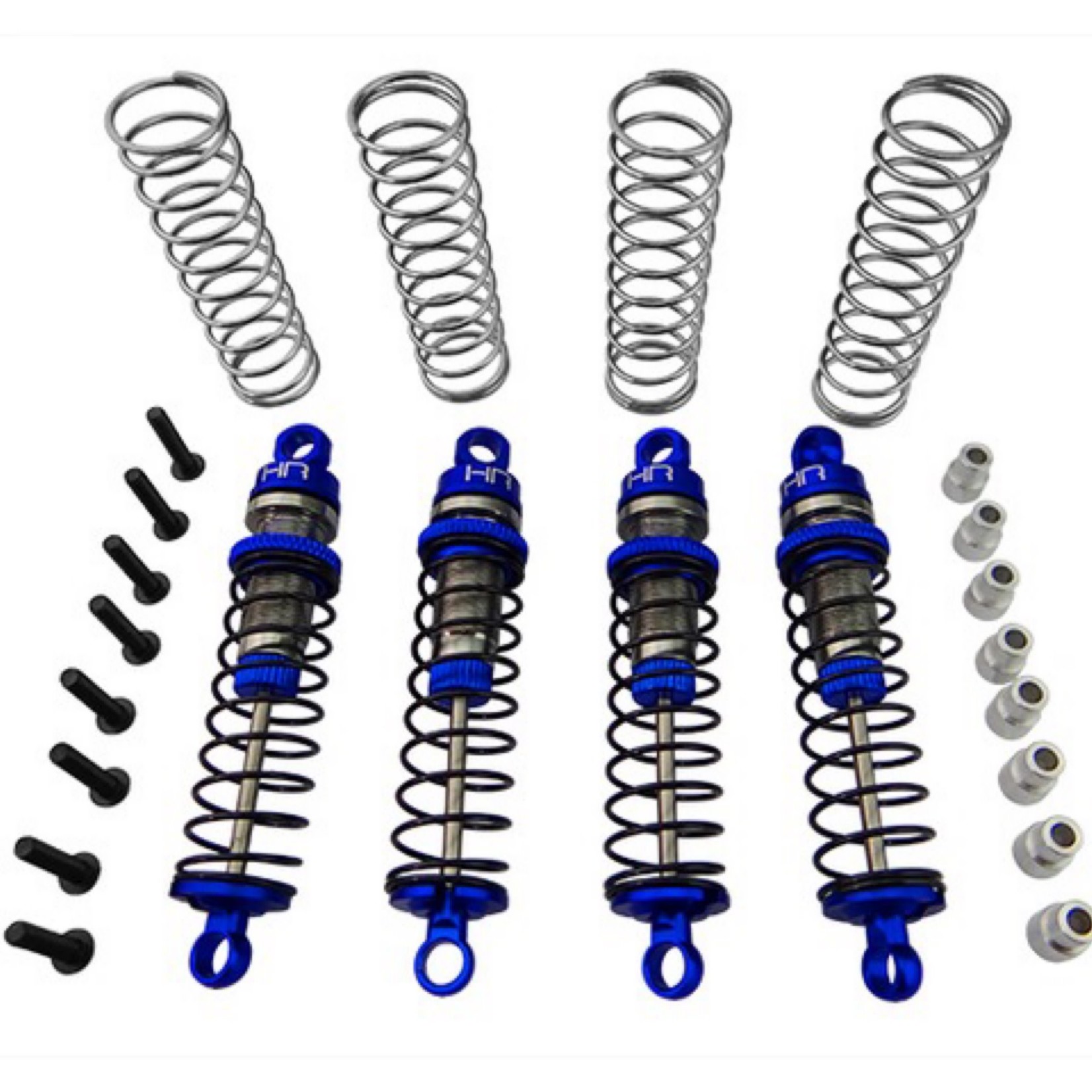 Hot Racing #LTN56DP06 Hot Racing Traxxas 1/16 Threaded Aluminum Shocks (Blue)