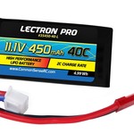 Lectron Lectron Pro 11.1V 450mAh 40C Lipo Battery with JST Connector for the Blade Torrent 110 FPV, 180 CFX & E-flite Mustang 280 #3S450-40-L