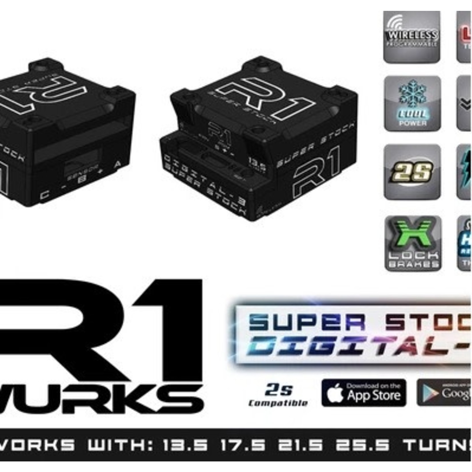 R1 Wurks R1 "Super Stock" 2S Digital 3 ESC 040013
