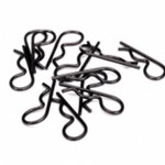 Traxxas #3934A Traxxas Large Heavy Duty Body Clips (Black)