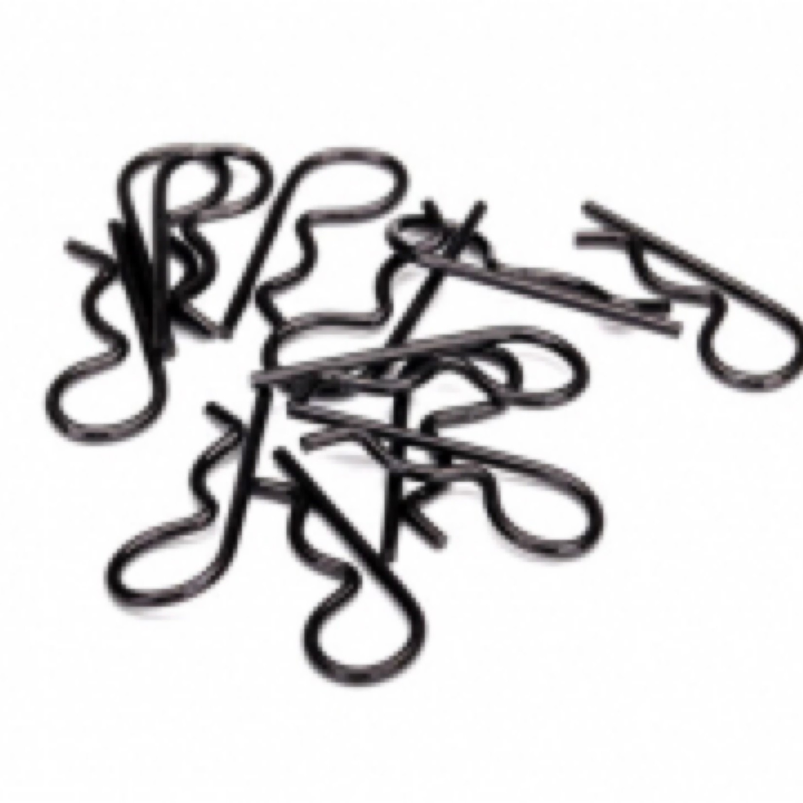Traxxas #3934A Traxxas Large Heavy Duty Body Clips (Black)