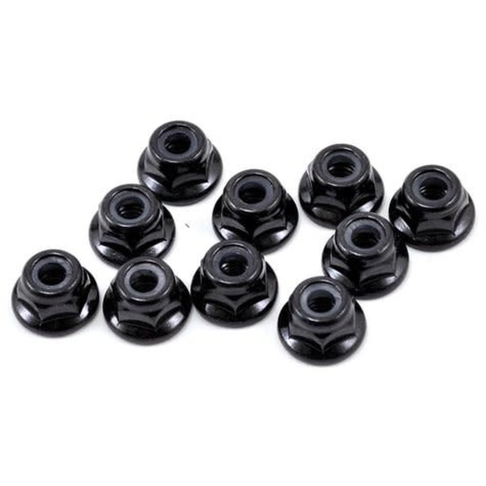 Tekno RC Tekno RC M4 Flanged Locknut (Black) (10) #TKR1212