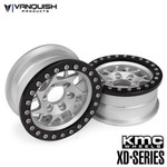 Vanquish Products Vanquish Products KMC XD127 Bully 1.9 Beadlock Crawler Wheels (Silver) (2) #VPS07711