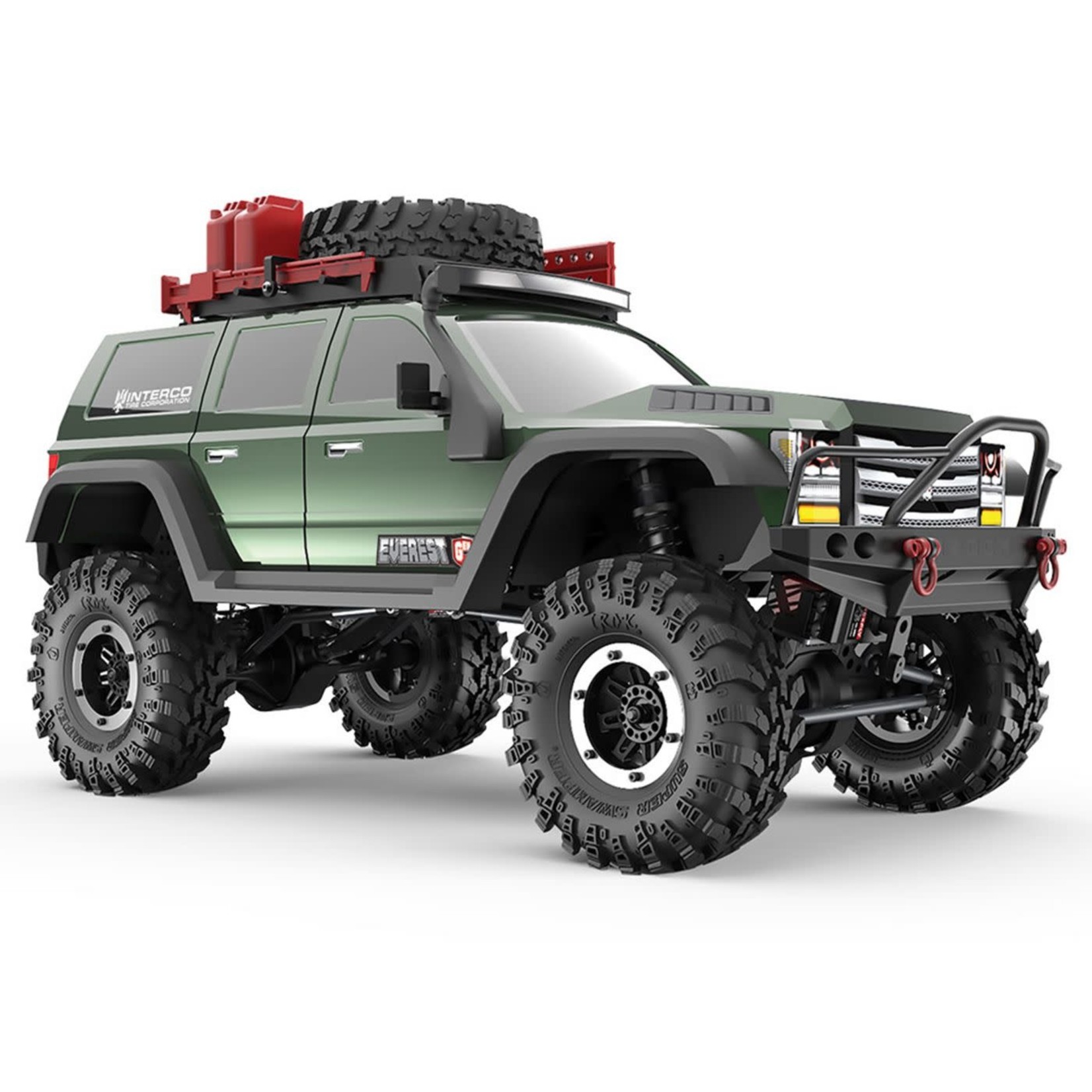 RedCat Racing 1 10 Everest Gen7 Pro 4WD Rock Crawler Brushed RTR Green RER09588 Hobby Time RC