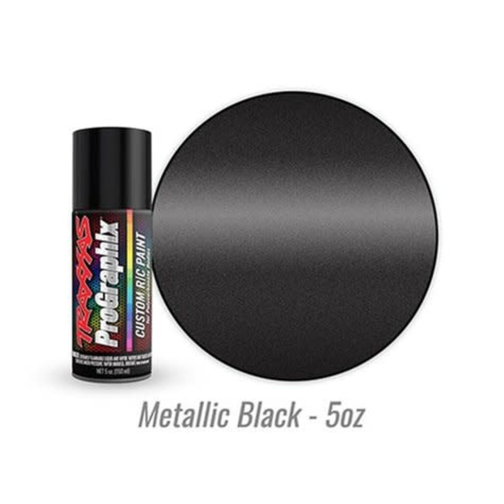 Traxxas #5075 Traxxas ProGraphix "Metallic Black" RC Lexan Spray Paint (5oz)