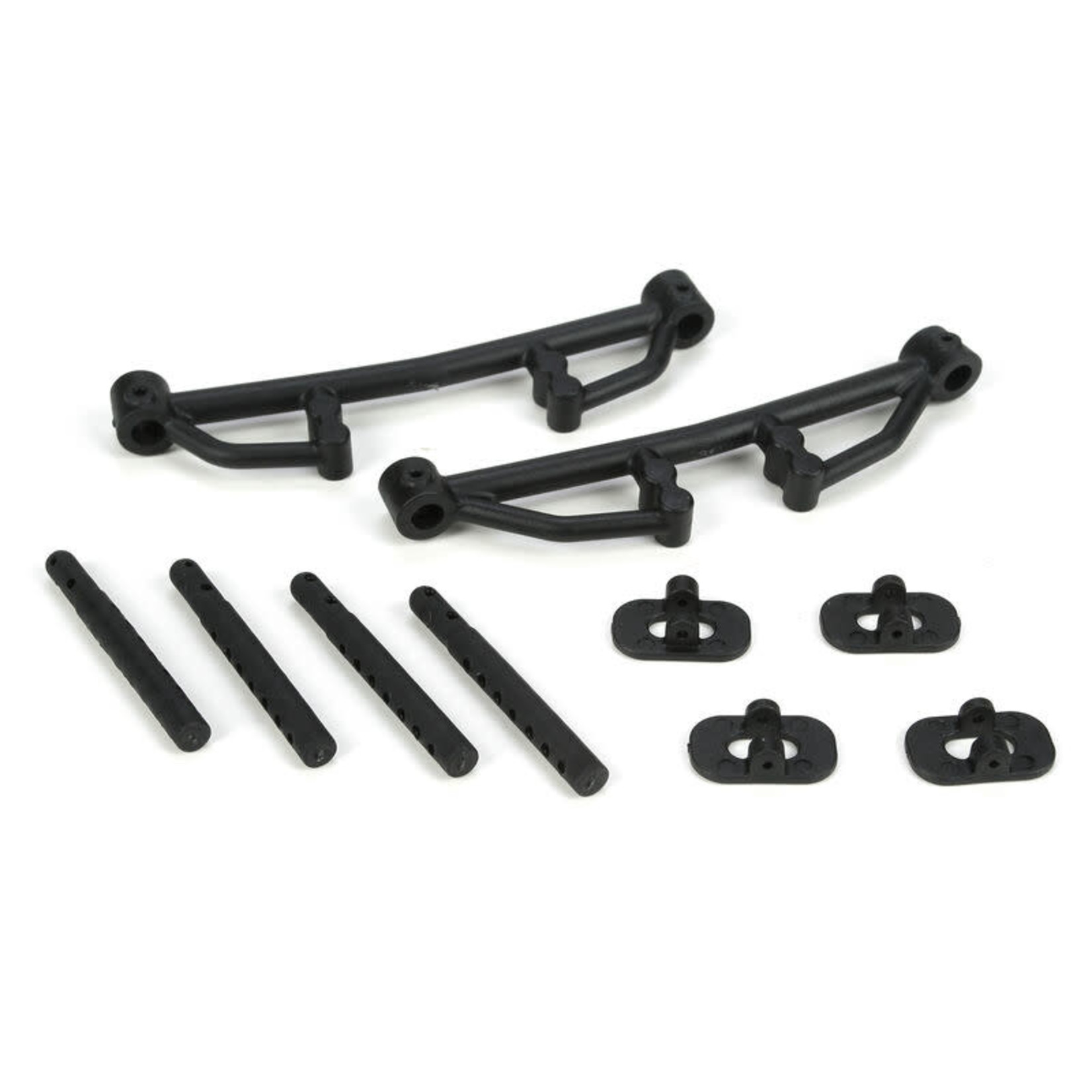 Losi #LOSB2414 Losi Front/Rear Body Mount Set w/Post (TEN-SCTE)