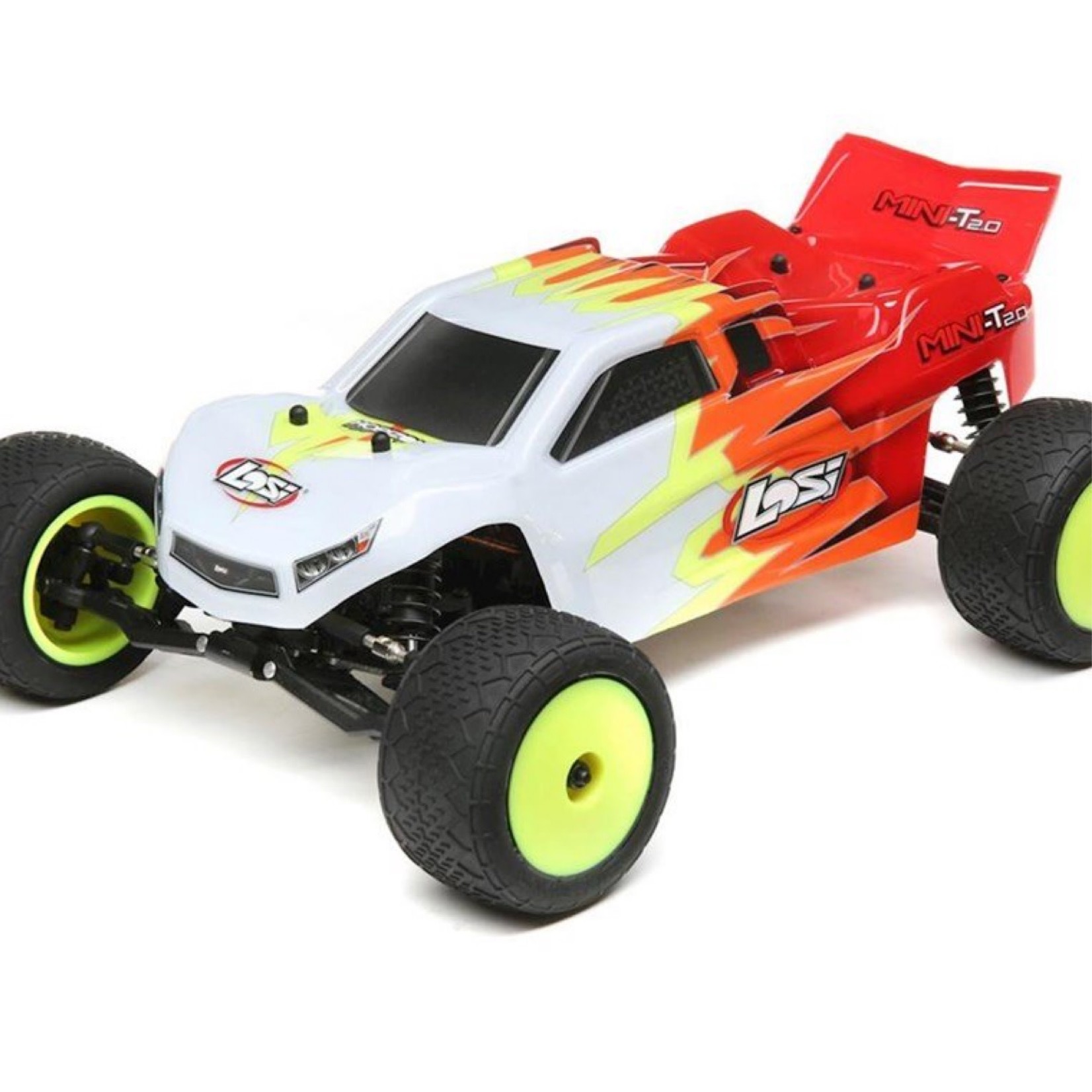 Losi Losi Mini-T 2.0 1/18 RTR 2wd Stadium Truck (Red/White) w/2.4GHz Radio, Battery & Charger #LOS01015T1