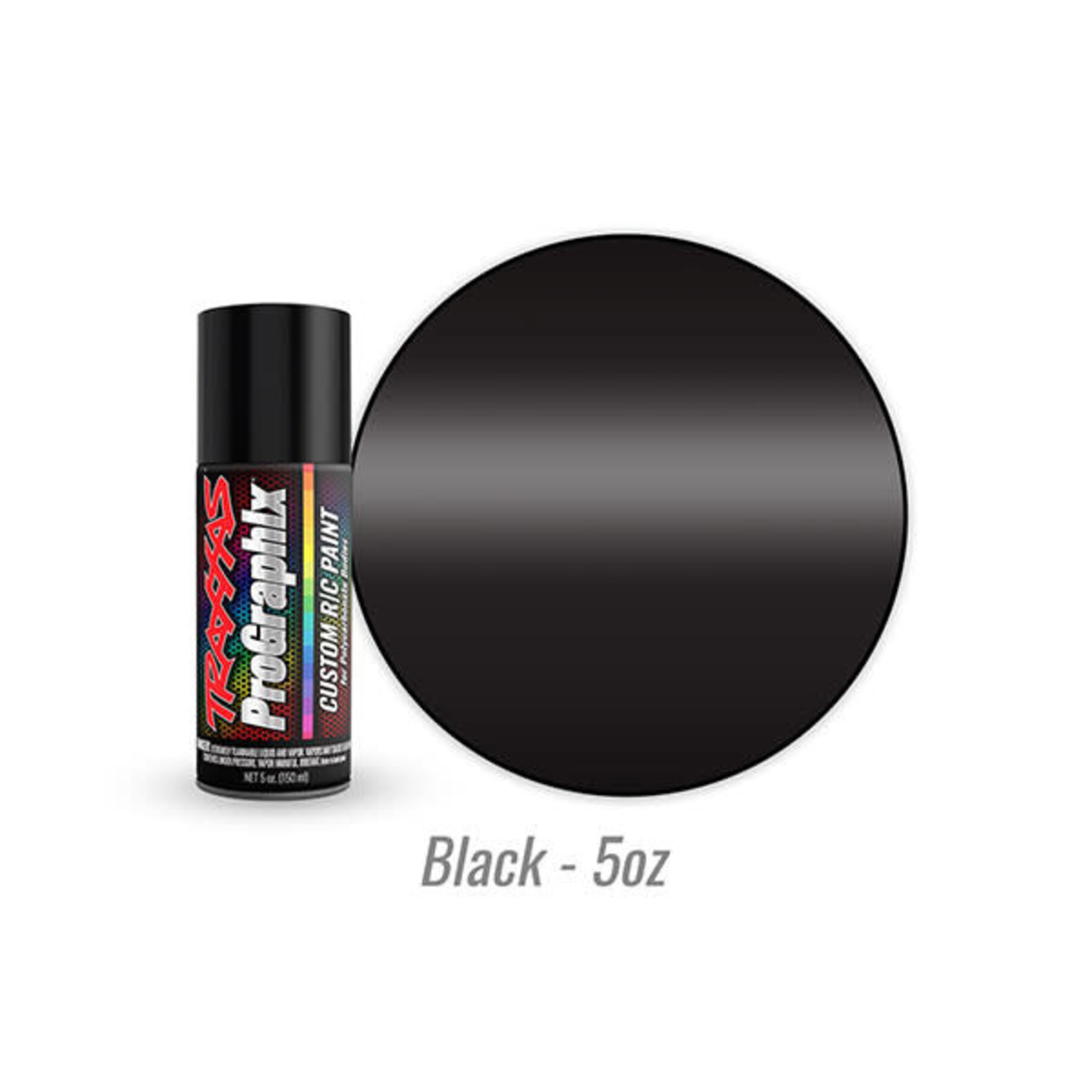 Traxxas #5055 Traxxas ProGraphix "Black" RC Lexan Spray Paint (5oz)