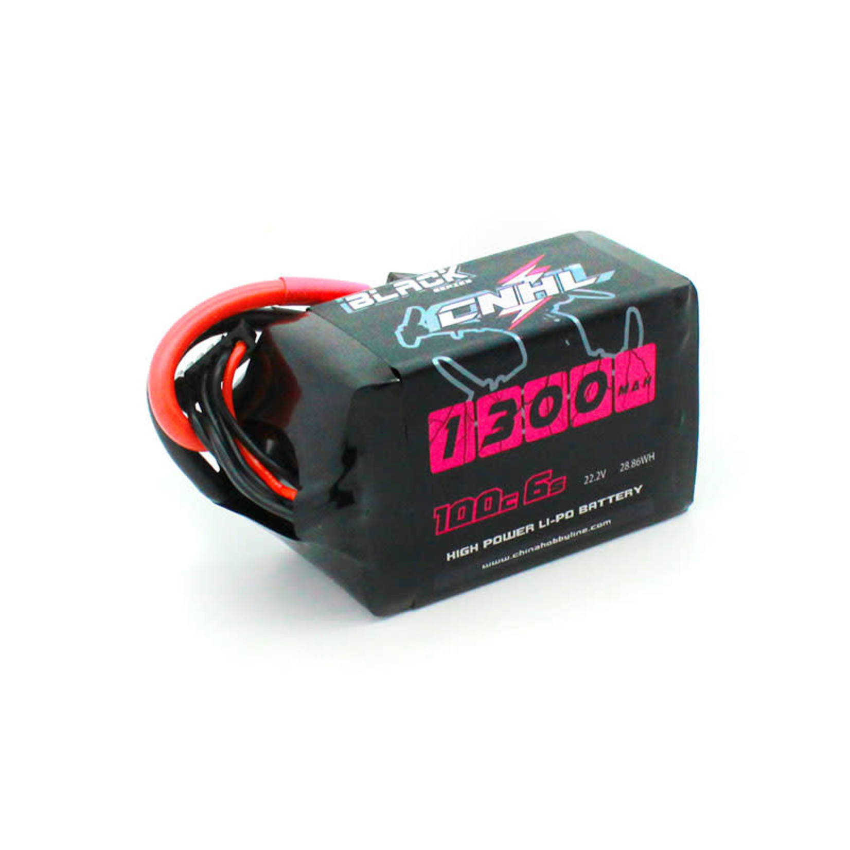 CNHL Racing CNHL Racing Black Series 1300mAh 22.2V 6S 100C LiPo Battery For FPV w/XT60 Plug #1301006BK