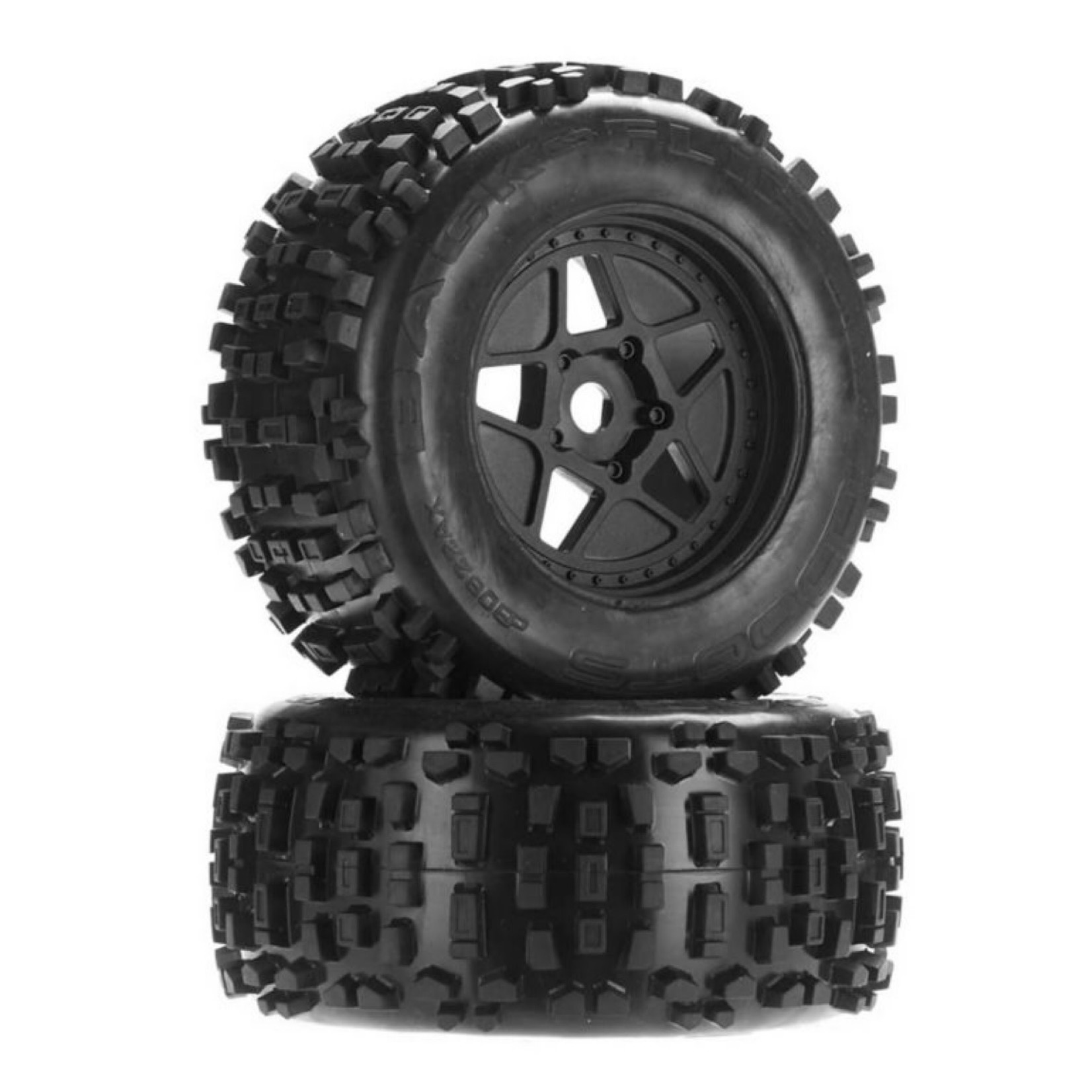 ARRMA #AR510092  Arrma Dboots 'Back-Flip Mt 6S' Pre-Mounted Tires (Black) (2)