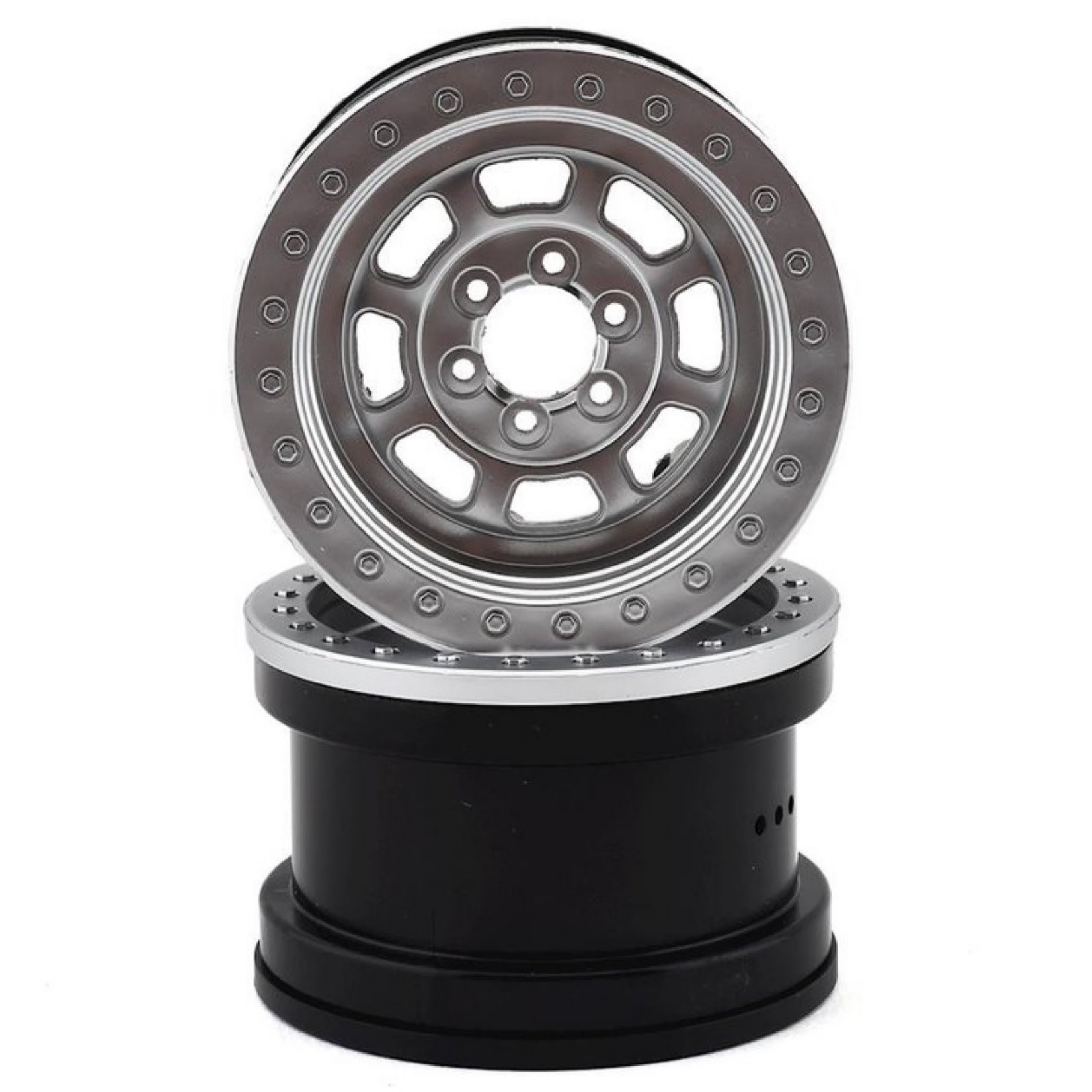 Axial #AXI43006 Axial Trail Ready HD 2.2" Beadlock Wheel (Satin) (2)