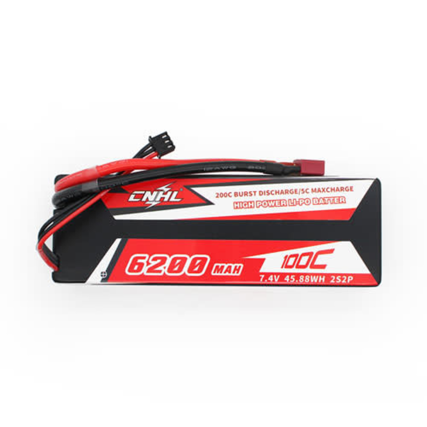 CNHL Racing CNHL Racing Series 6200MAH 7.4V 2S 100C Lipo Battery Hard Case with Deans Plug #HC6201002