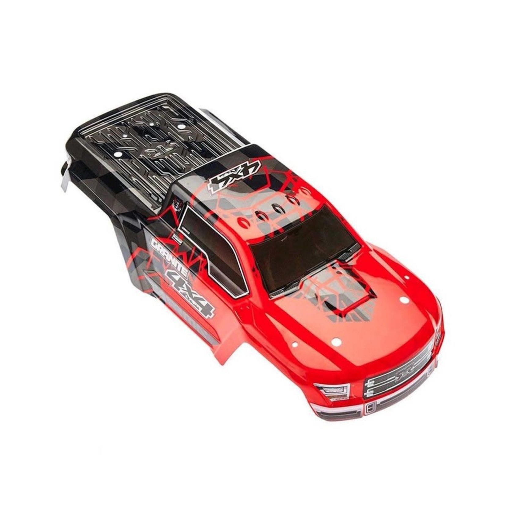 ARRMA Arrma Painted Body with Decal Trim, Red: Granite 4x4 Mega #AR402256