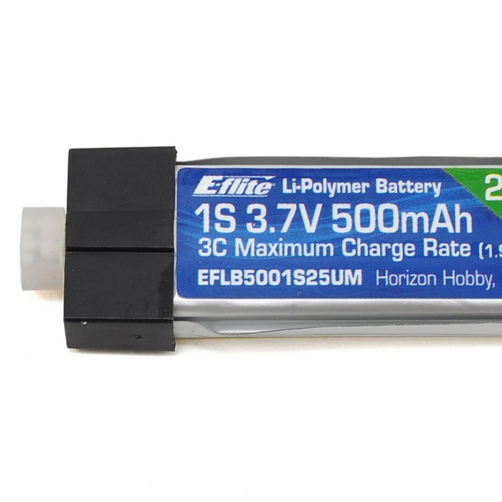 E-flite E-flite 1S 25C High Current LiPo Battery Pack w/UMX Connector (3.7V/500mAh) #EFLB5001S25UM