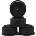 DE Racing DE Racing 12mm Hex "Borrego" Short Course Wheels (Black) DER-BS4-UB