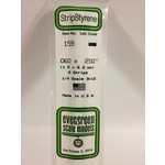 Evergreen Scale Models Evergreen 159 - .060" X .250" OPAQUE WHITE POLYSTYRENE STRIP