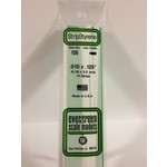 Evergreen Scale Models Evergreen 106 - .010" X .125" OPAQUE WHITE POLYSTYRENE STRIP