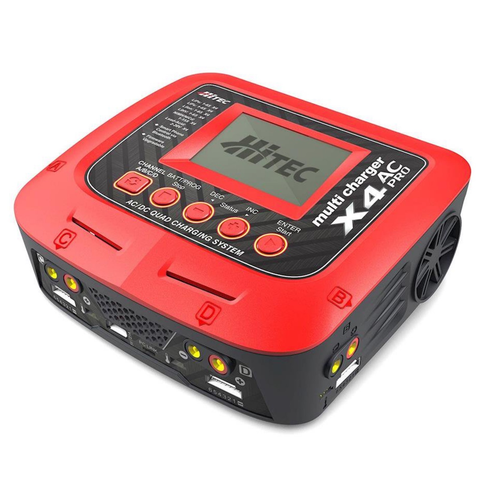 Hitec #44254 Hitec X4 AC Pro Four Port AC/DC Multi-Charger (6S/10A/300W)