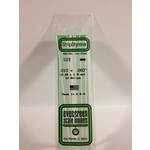 Evergreen Scale Models Evergreen 103 - .010" X .060" OPAQUE WHITE POLYSTYRENE STRIP