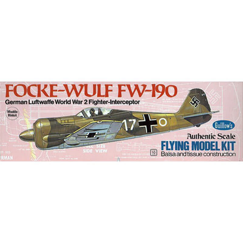 Guillow Guillows Focke Wulf Fw 190 Kit 16 5 Kit 502 Hobby Time Rc