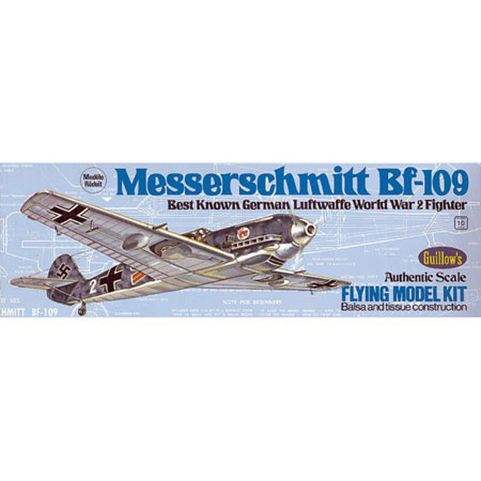 Guillow Guillows Messerschmitt BF-109 Kit, 16.5" #5051