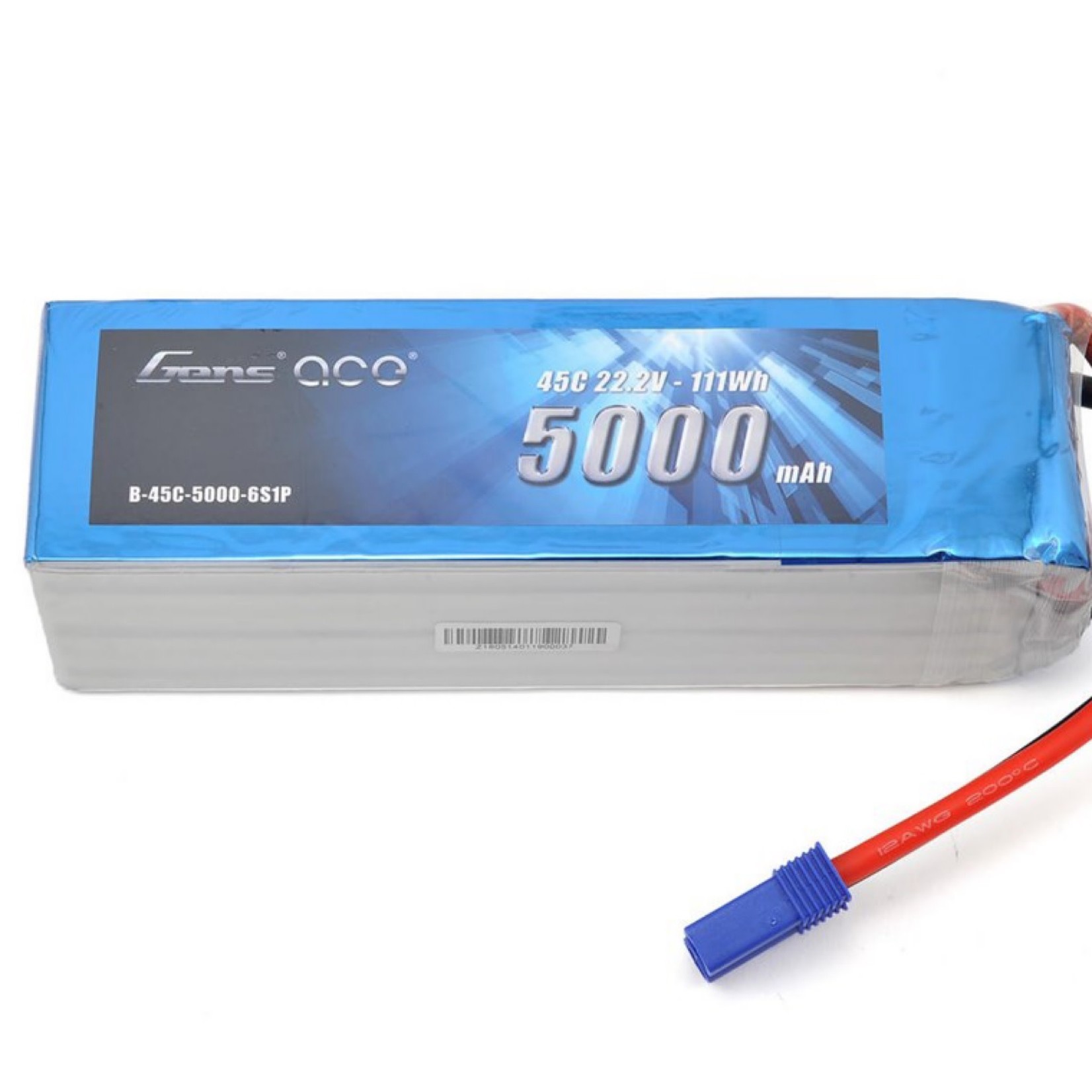 Gens Ace #GEA50006S45E5 Gens Ace 6S LiPo Battery 45C (22.2V/5000mAh) w/EC5 Connector