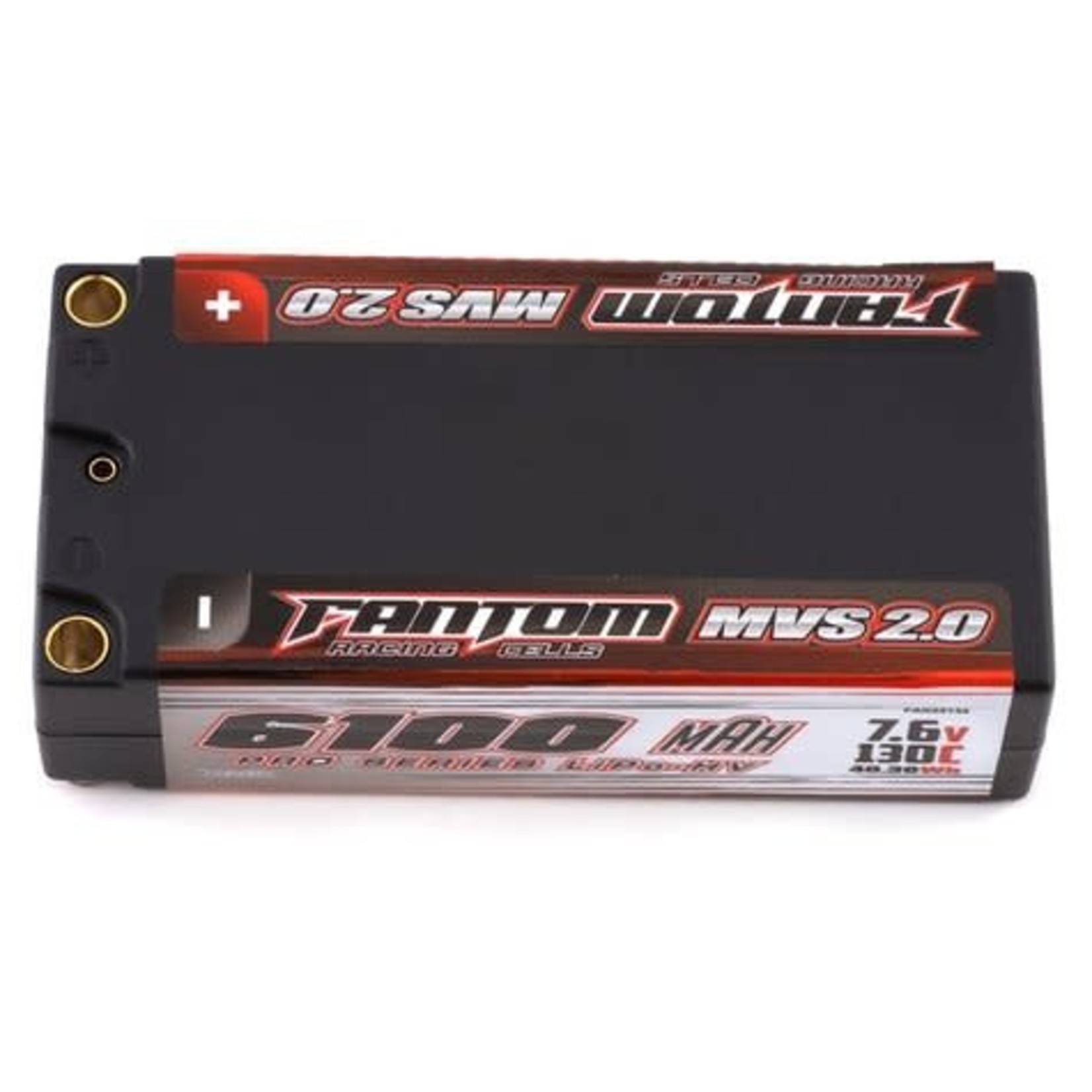 Fantom #FAN25134  FAN25134Fantom Pro Series HV MVS 2.0 Shorty 2S LiPo 130C Battery (7.6V/6100mAh) w/5mm Bullets