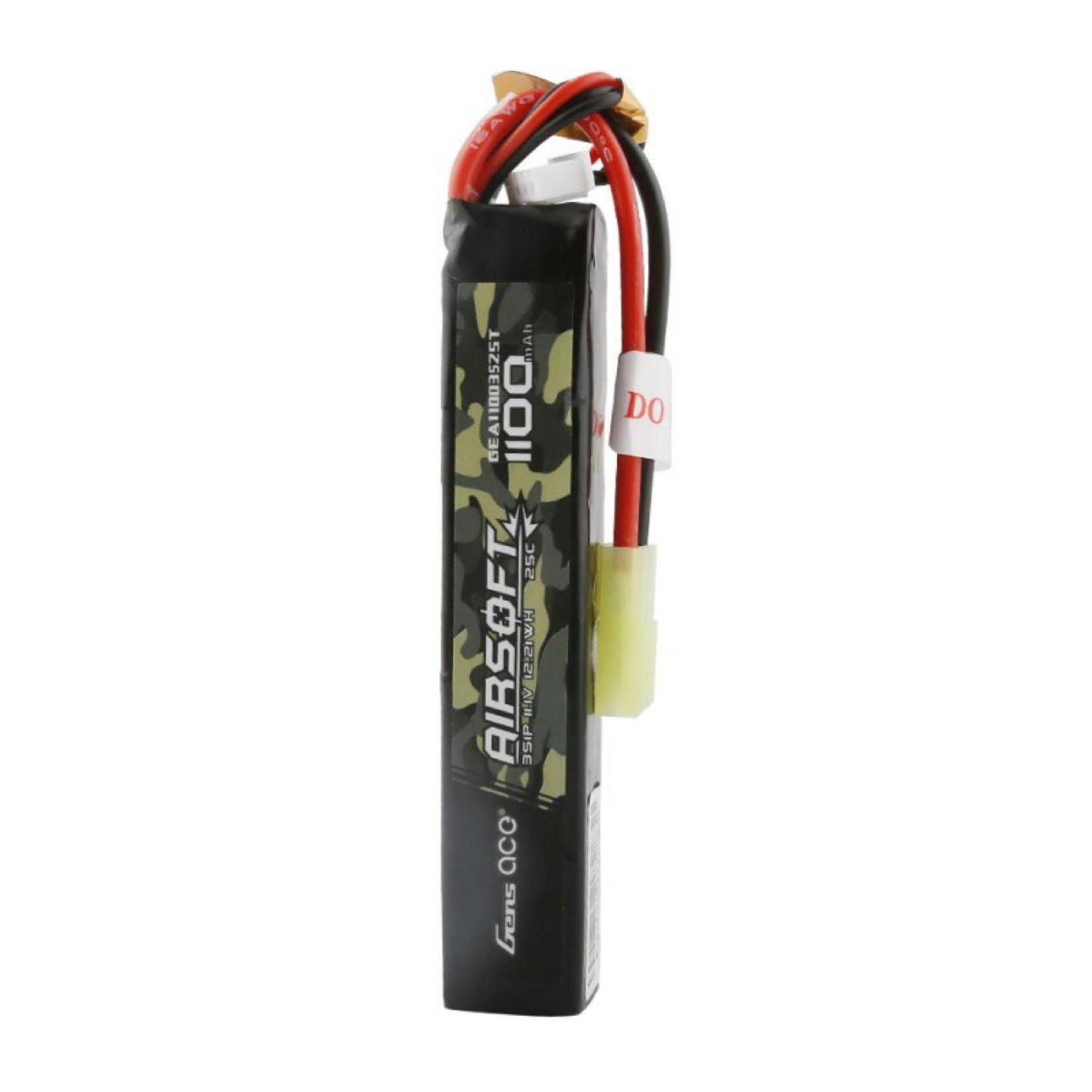 Gens Ace Gens Ace 3S 25C Airsoft LiPo Battery w/Tamiya Plug (11.1V/1100mAh) #GEA11003S25T