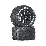 Duratrax DuraTrax Sixpack MT 2.8" Mounted Nitro Rear Truck Tires (Black) (2) (1/2 Offset) #DTXC3522