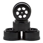 DE Racing DE Racing 12mm Hex "Trinidad" Short Course Wheels (Black) (4) (22SCT/TEN-SCTE) #DER-TS4-10B