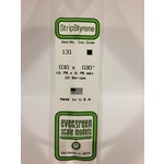 Evergreen Scale Models Evergreen 131 - .030" X .030" OPAQUE WHITE POLYSTYRENE STRIP