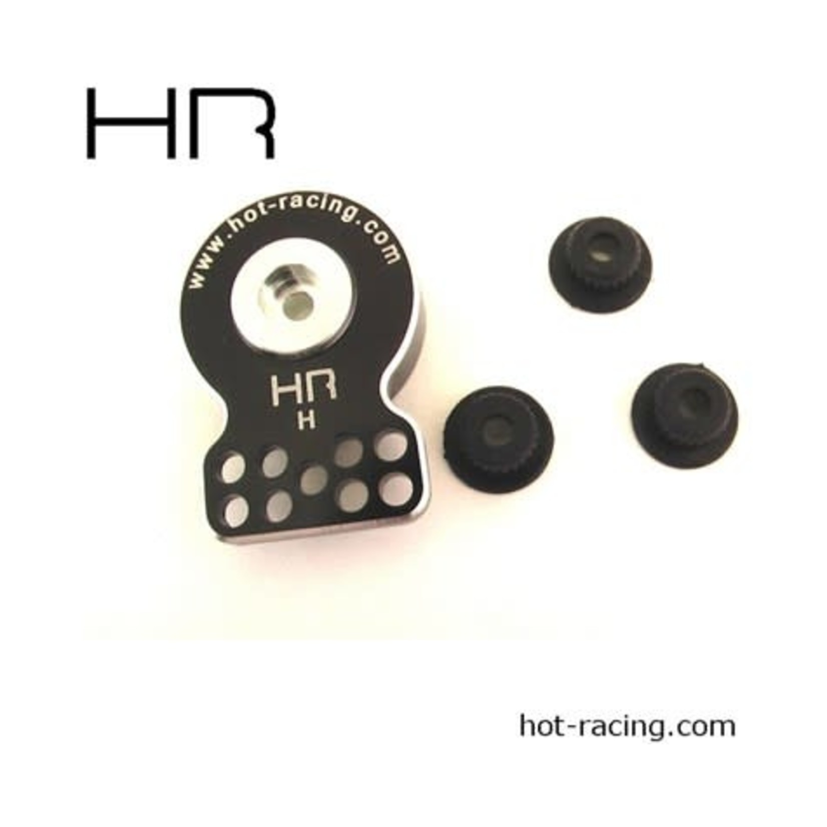 Hot Racing Hot Racing Aluminum CNC Heavy Duty Servo Saver w/Heavy Spring Tension (Black) #SHS88H