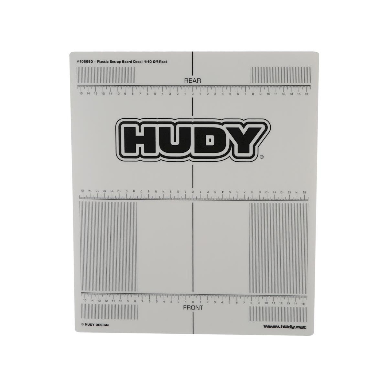 Hudy #108660  Hudy 1/10 Off-Road Plastic Set-Up Board Decal (331x386mm)