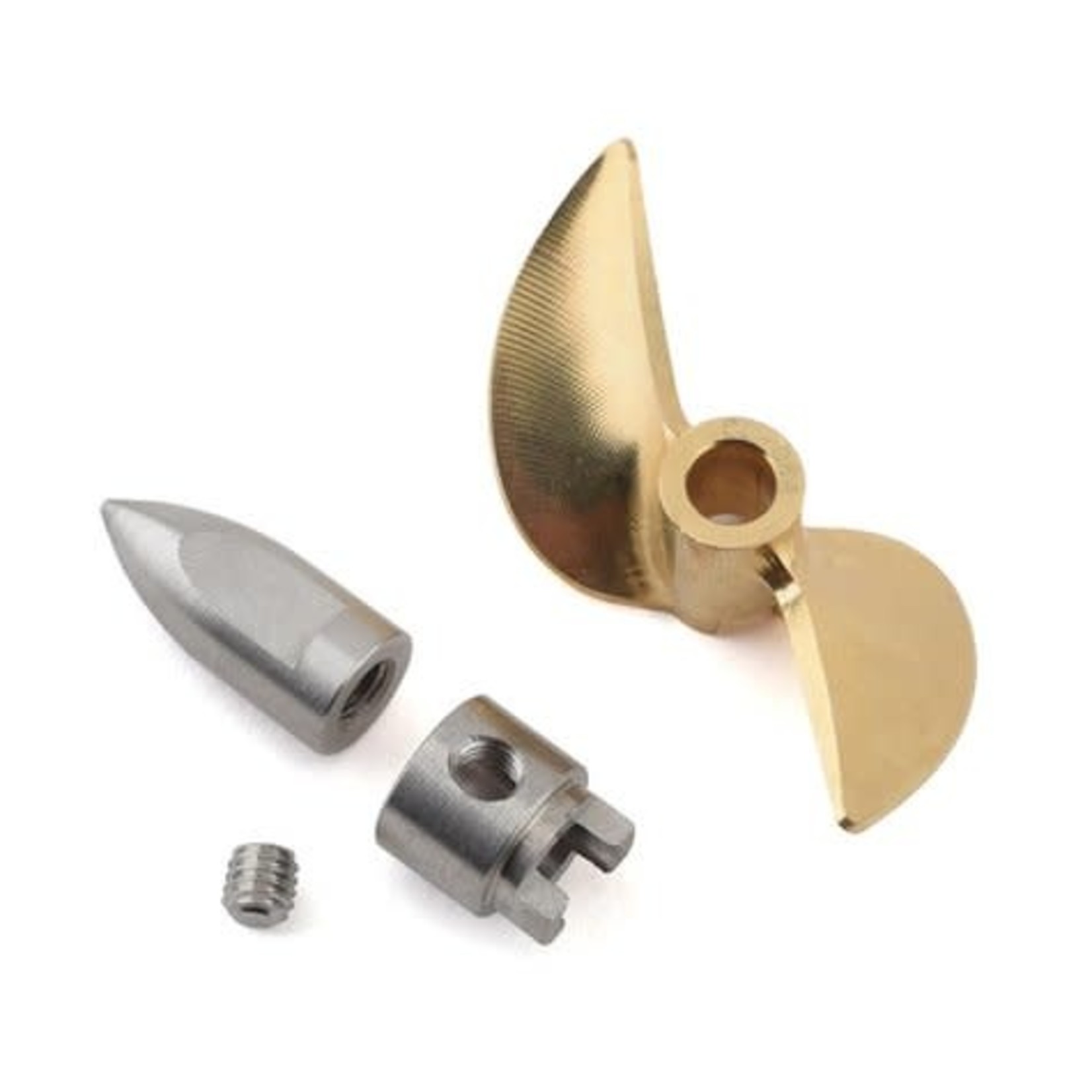 Hot Racing #SPN1000E Hot Racing Brass Prop Set w/Bullet Nut/Drive Dog M41