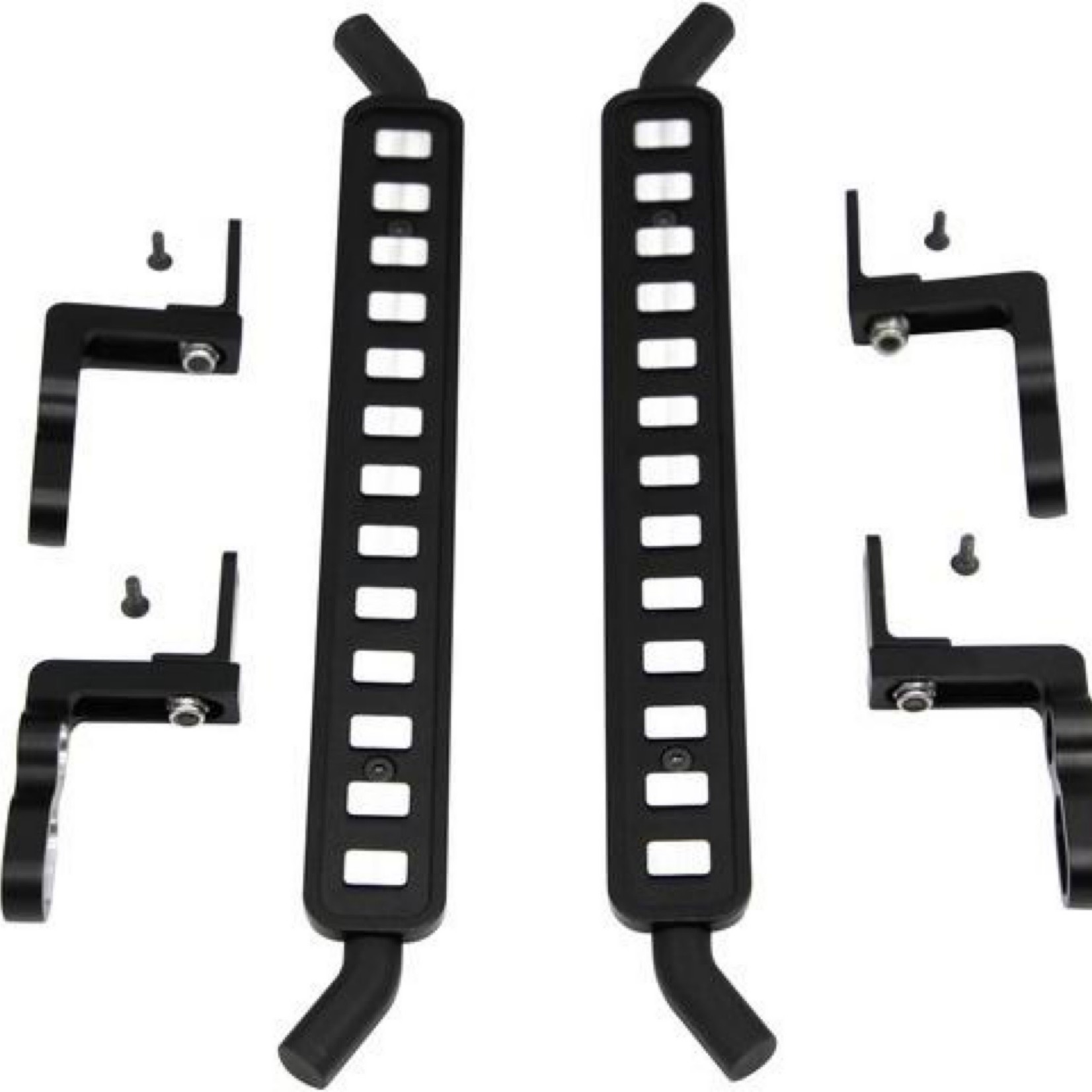 Hot Racing #TRXF33FC01 Hot Racing Traxxas TRX-4 Aluminum ICE Cube Style Rock Sliders (Black) (2)