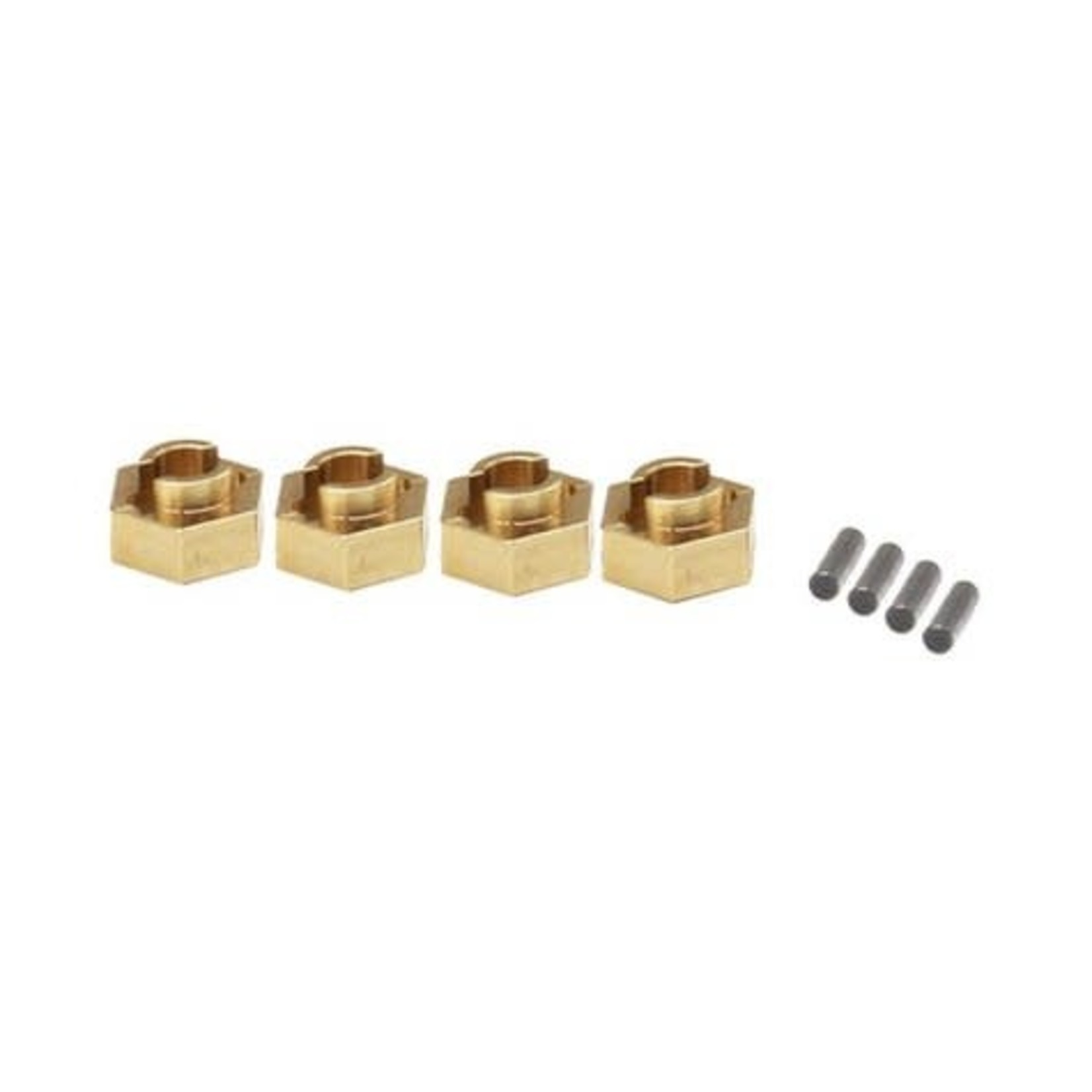 Hot Racing #SXTF10H Hot Racing Axial SCX24 Brass 7mm Wheel Hex Hub (4)