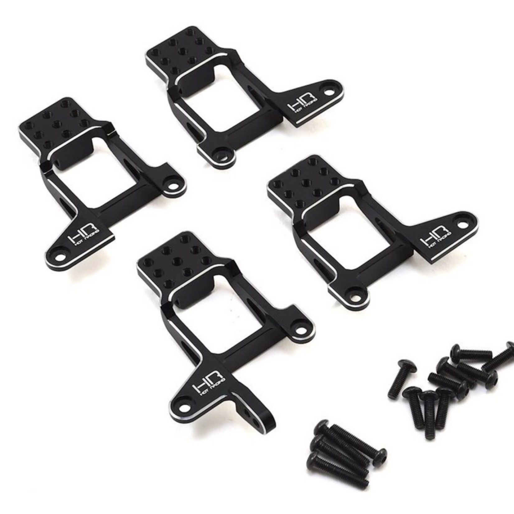 Hot Racing #TRXF28M01 Hot Racing Traxxas TRX-4 Aluminum Shock Tower Hoops (Black)