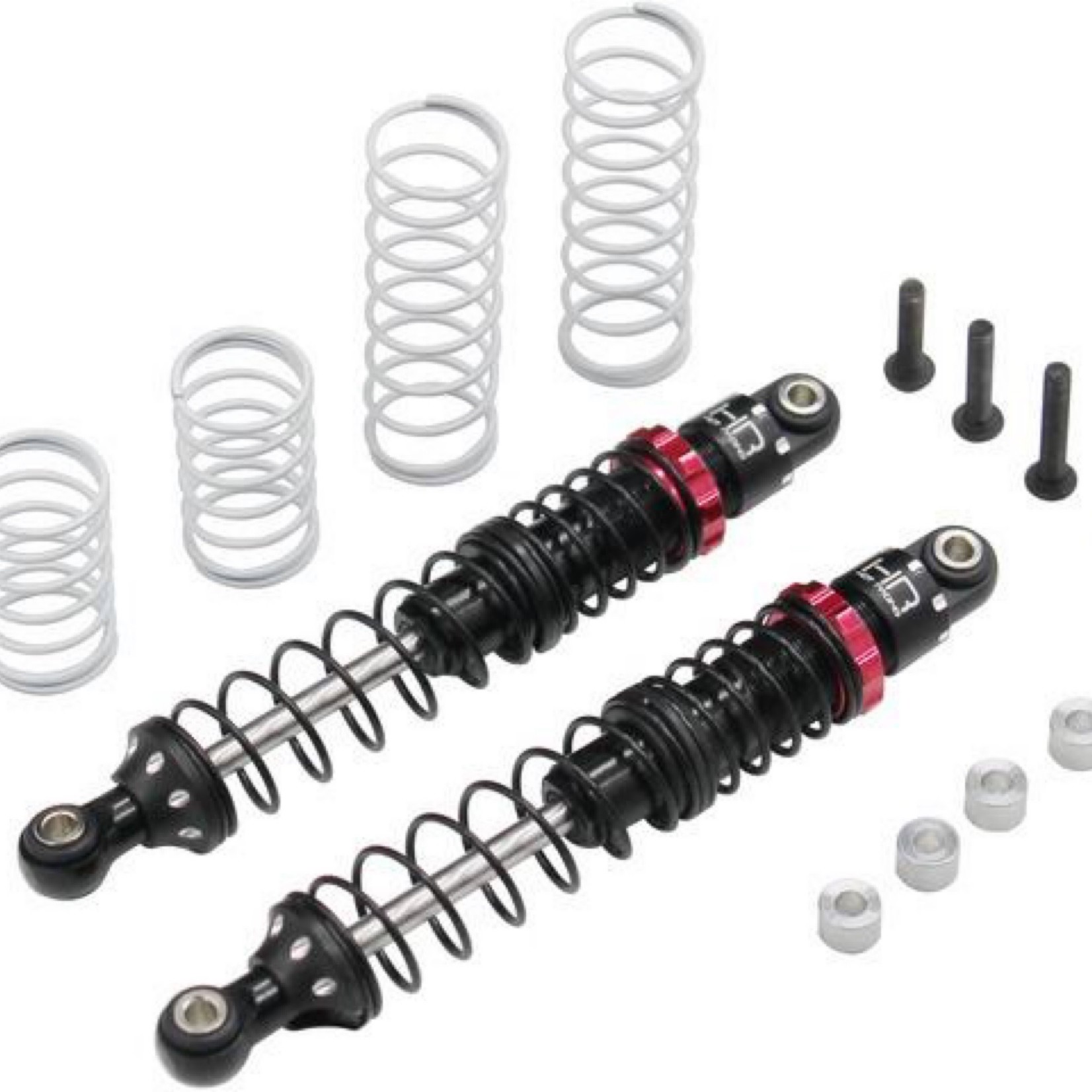 Hot Racing #TD80V02 Hot Racing - Scale Look Double Spring Pro Shocks, 80mm