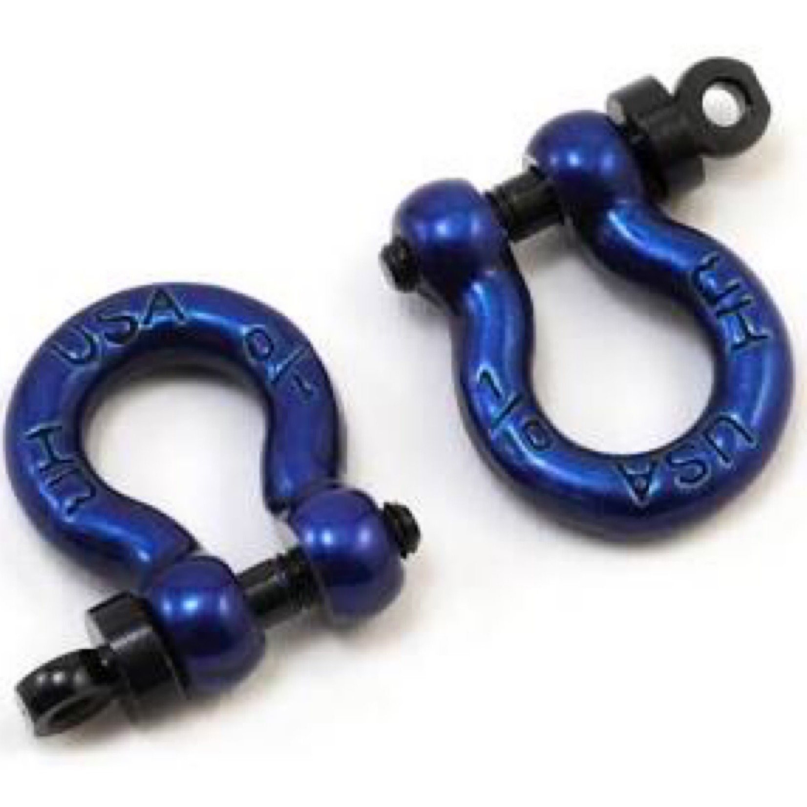Hot Racing #ACC808X06 Hot Racing 1/10 Scale Aluminum D-Rings (Blue) (2)