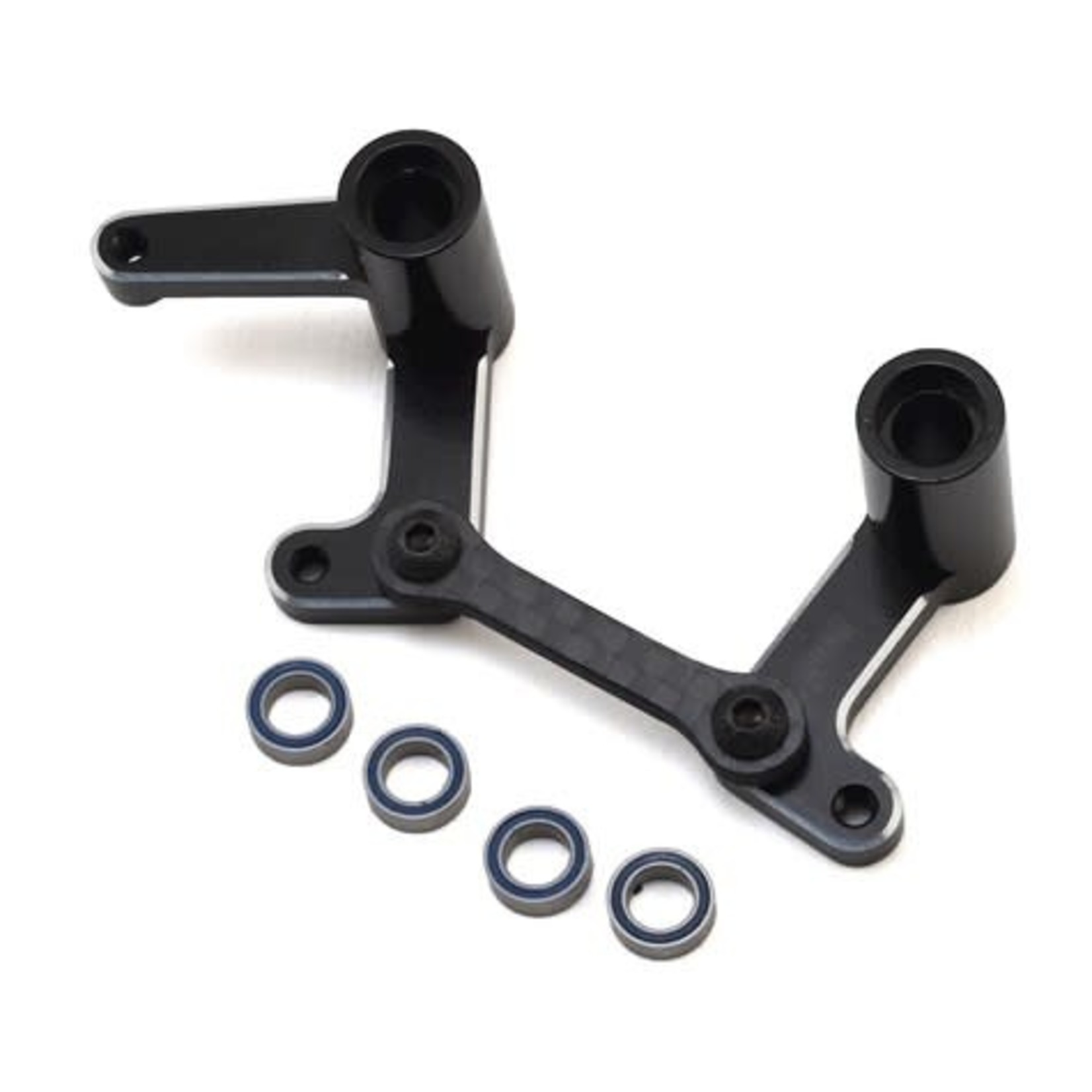 Hot Racing #TE48G01 Hot Racing Traxxas Slash Aluminum Steering Bellcranks & Draglink Set (Black)