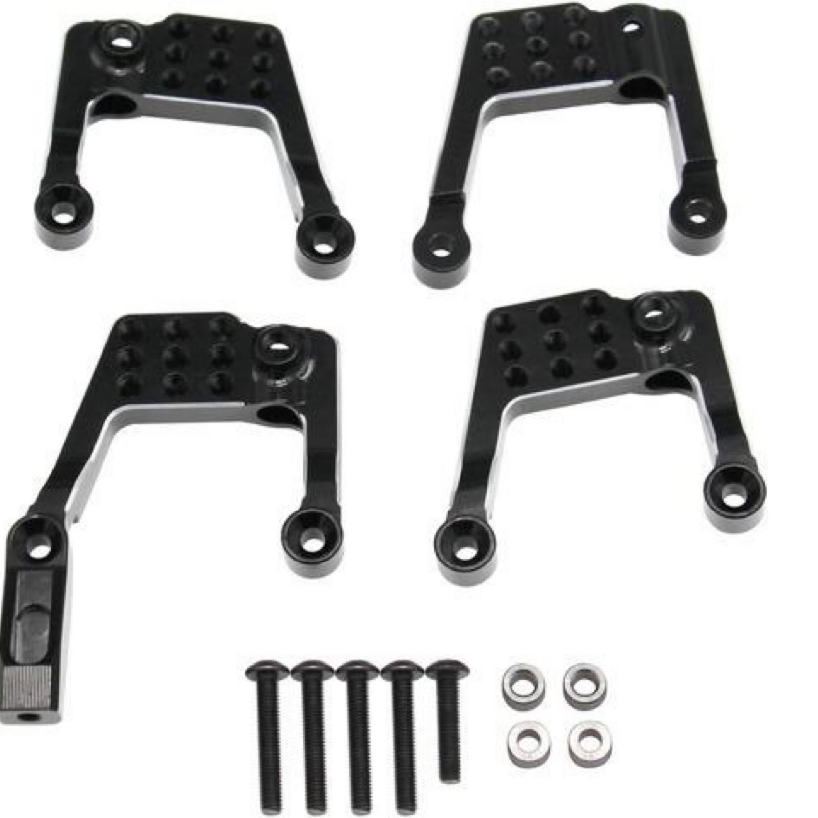 Hot Racing #EDR28301 Hot Racing - Aluminum Front & Rear Adjustable Shock Towers, for Associated Enduro