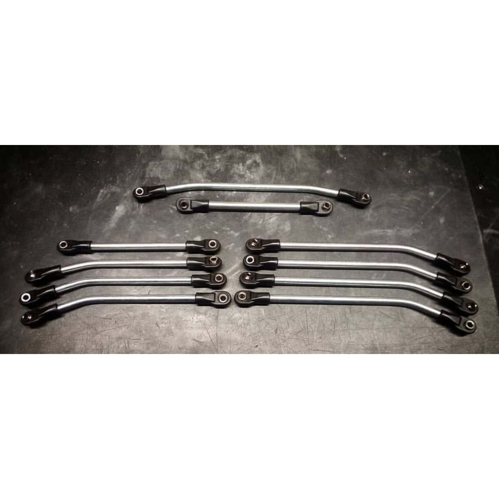 InTheWorks RC InTheWorks RC 10pc Stainless High Clearance Link Kit TRX12.3 9065 Hobby Time RC
