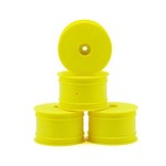 JConcepts #3326Y JConcepts 12mm Hex Mono 2.2 Hex Rear Wheels (4) (TLR 22 5.0) (Yellow)