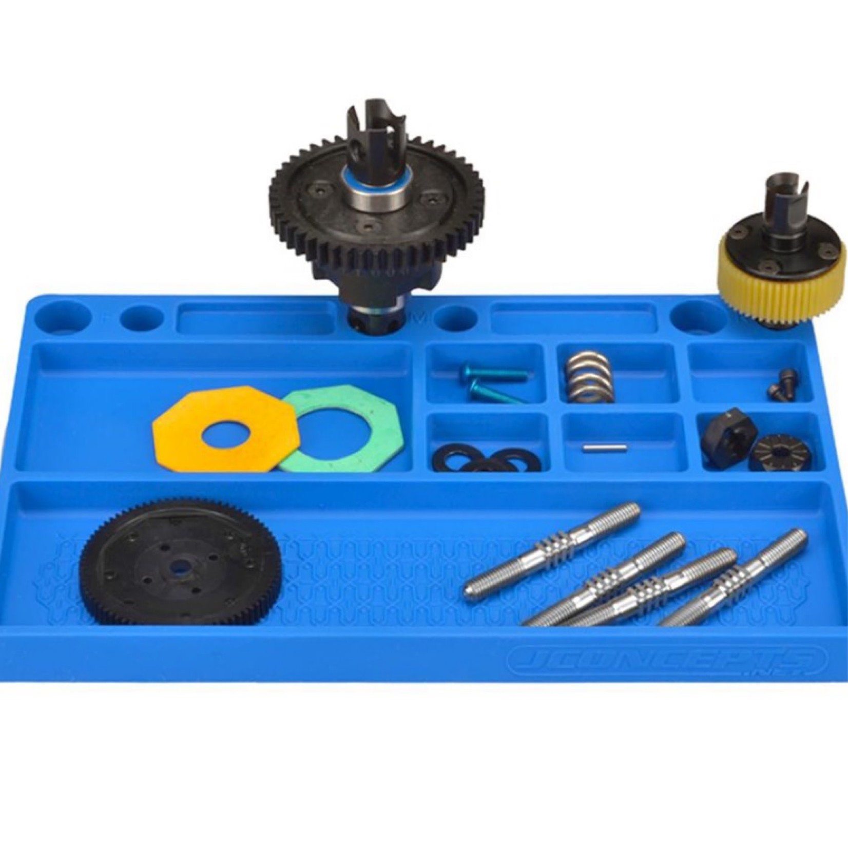 JConcepts #2550-1 JConcepts Rubber Parts Tray (Blue)
