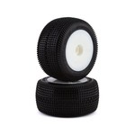 JConcepts #3102-101091 JConcepts Mini-T 2.0 Sprinter Pre-Mounted Rear Tires (White) (2) (Pink)