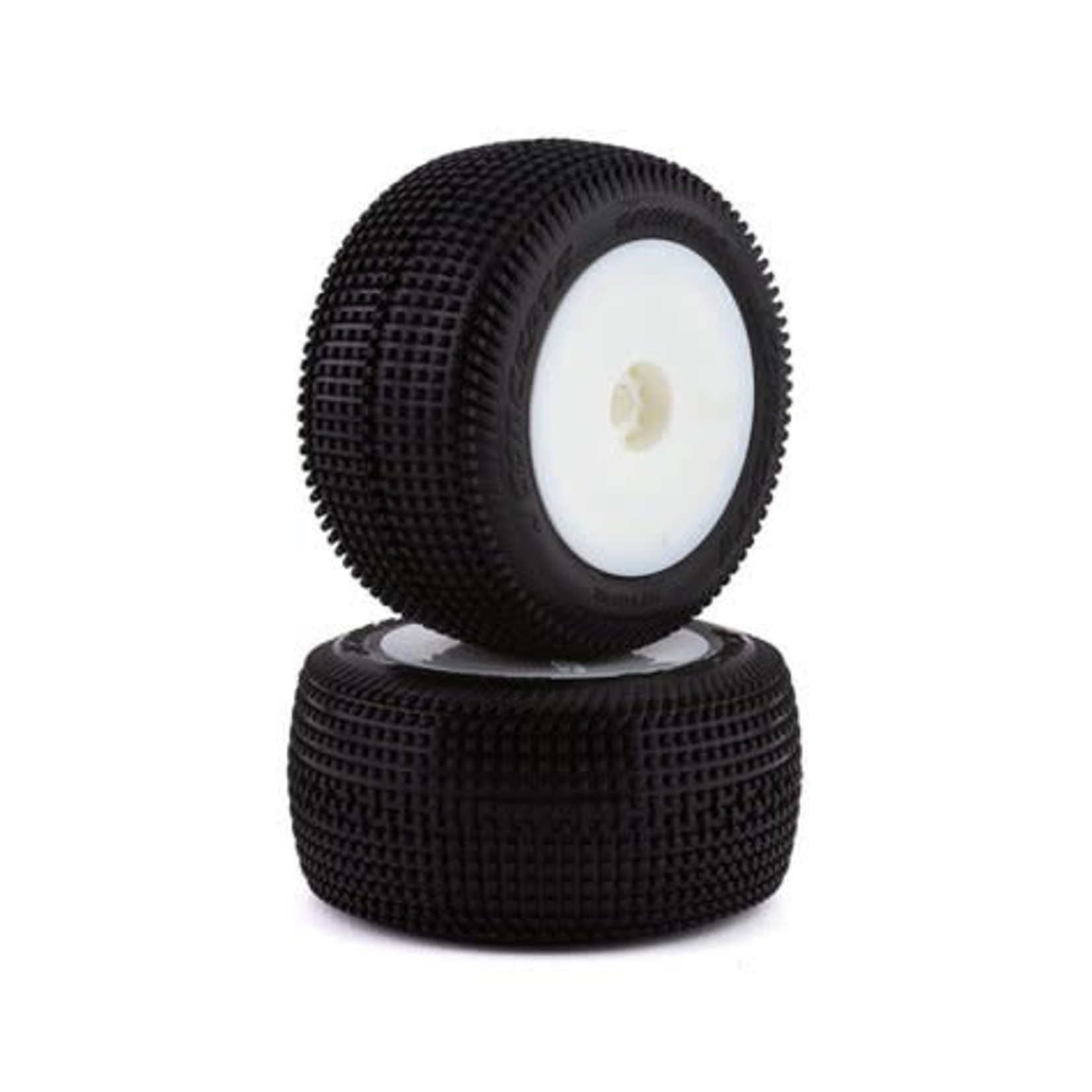 JConcepts #3102-101091 JConcepts Mini-T 2.0 Sprinter Pre-Mounted Rear Tires (White) (2) (Pink)