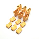 Maclan #MCL4115 Maclan XT90 Connector (3 Female/3 Male) (Yellow)